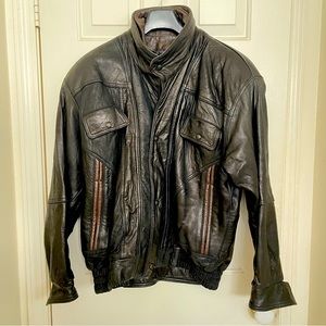 Vintage Leather Biker Jacket